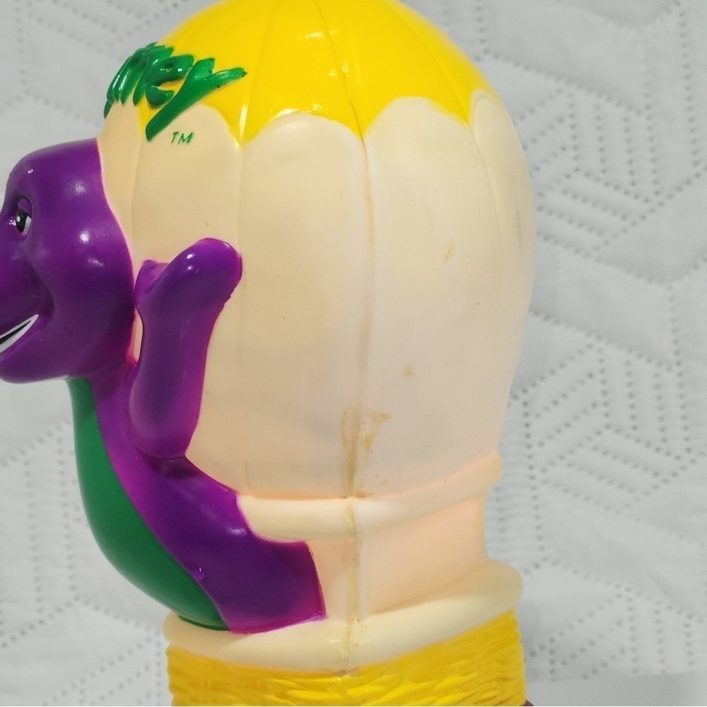 Vintage Barney Lamp childrens Hot Air Ballon 1992 Collectible electric works - Picture 3 of 12